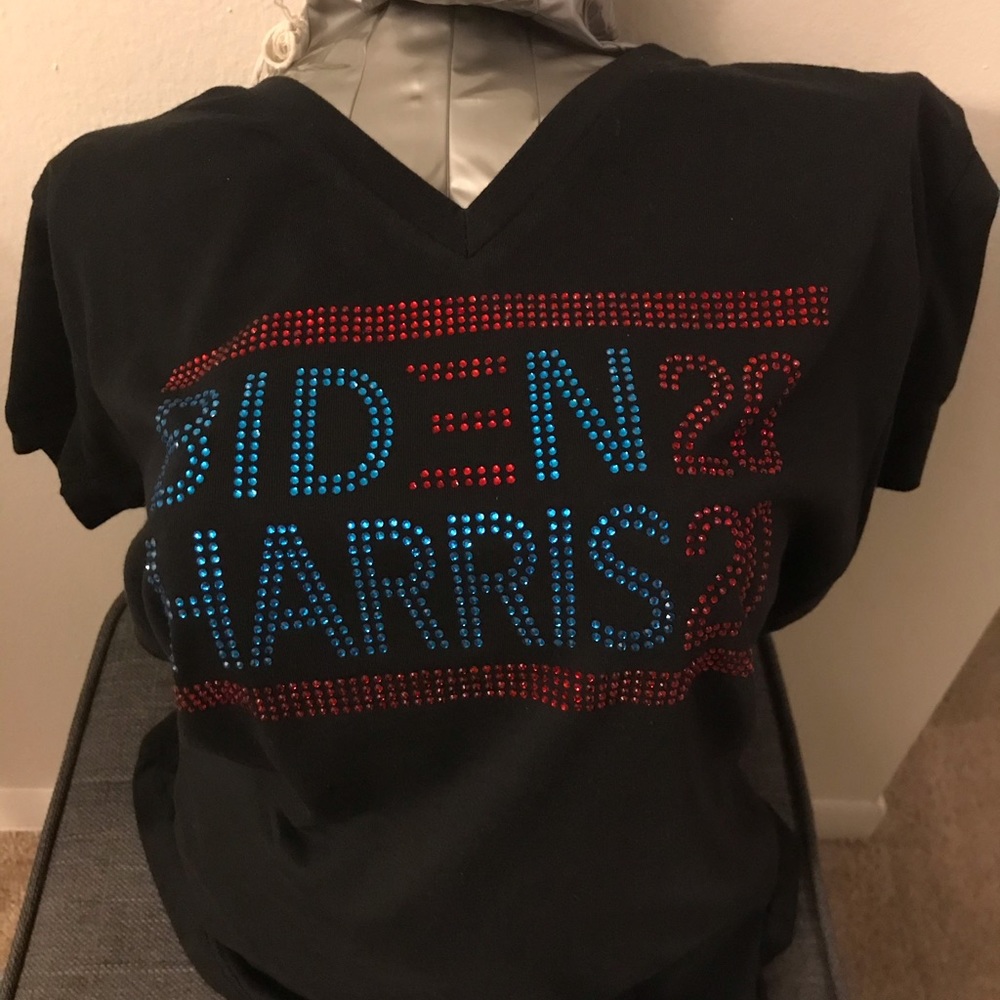 Biden Harris Rhinestone Tshirt